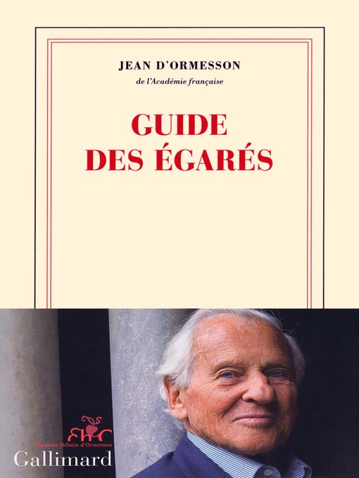 Title details for Guide des égarés by Jean d'Ormesson - Available